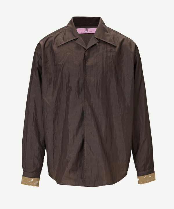 OPEN COLLAR SHIRT 詳細画像 BROWN 1