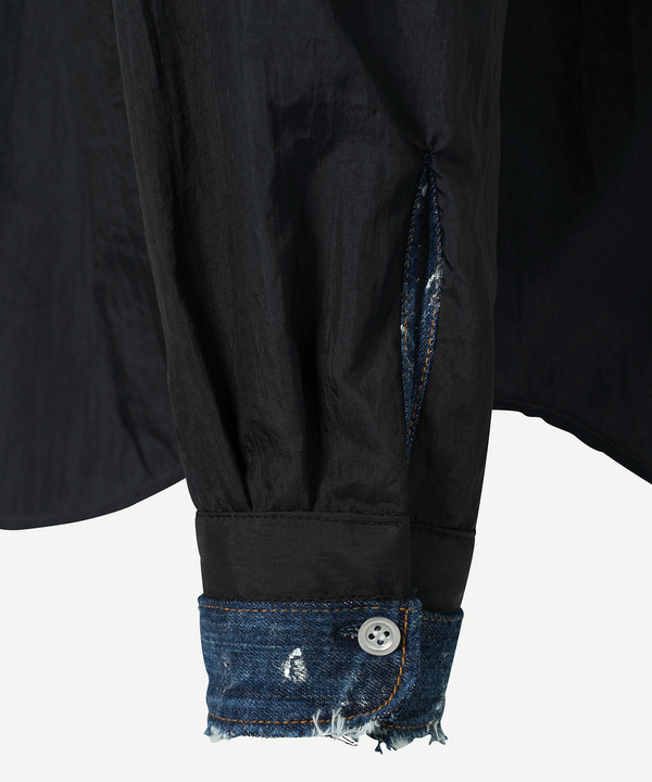 OPEN COLLAR SHIRT 詳細画像 BLACK 4