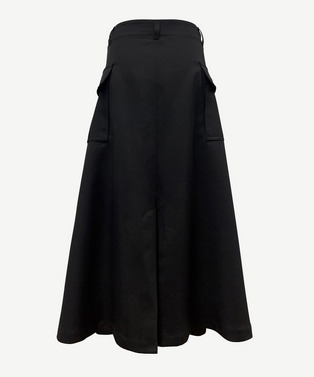 WRAP POLYESTER SKIRT 詳細画像