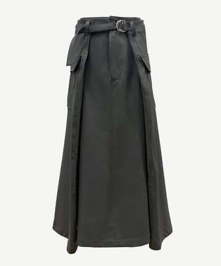 WRAP POLYESTER SKIRT 詳細画像