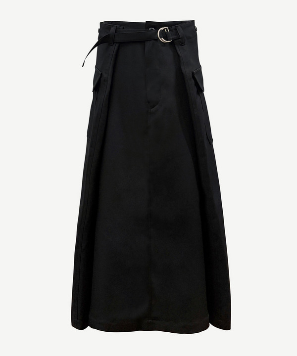 WRAP POLYESTER SKIRT 詳細画像 GRAY 3
