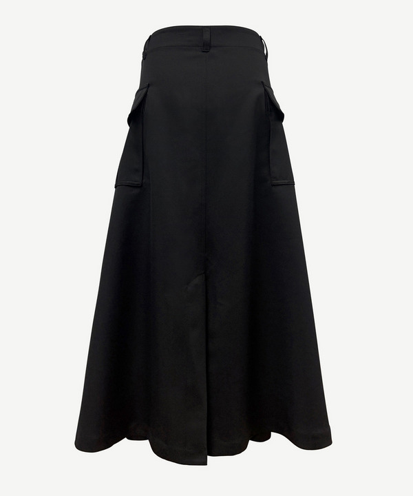 WRAP POLYESTER SKIRT 詳細画像 BLACK 3