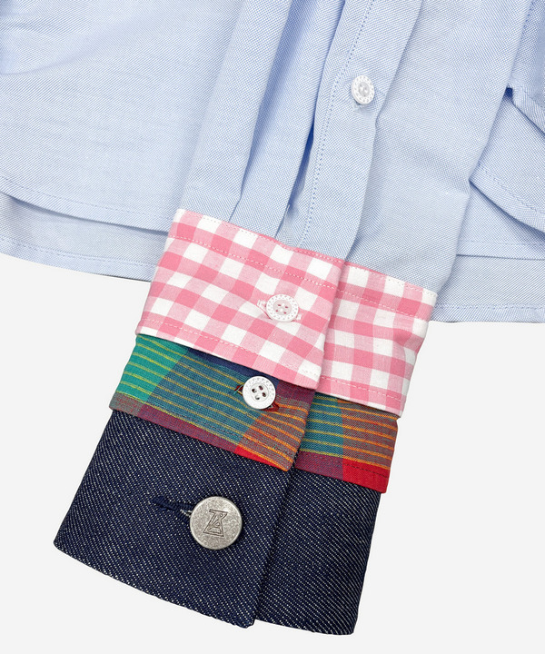 CONTRAST COLLAR SHIRT 詳細画像 SAXE 5