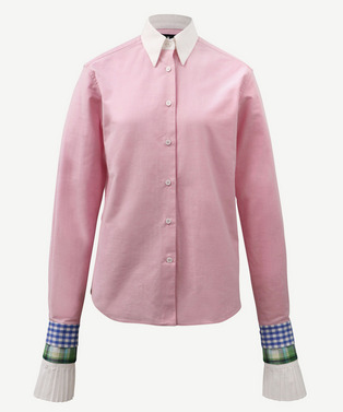 CONTRAST COLLAR SHIRT