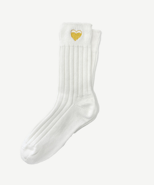 ICONIC HEART RIB SOCKS 詳細画像 YELLOW 2