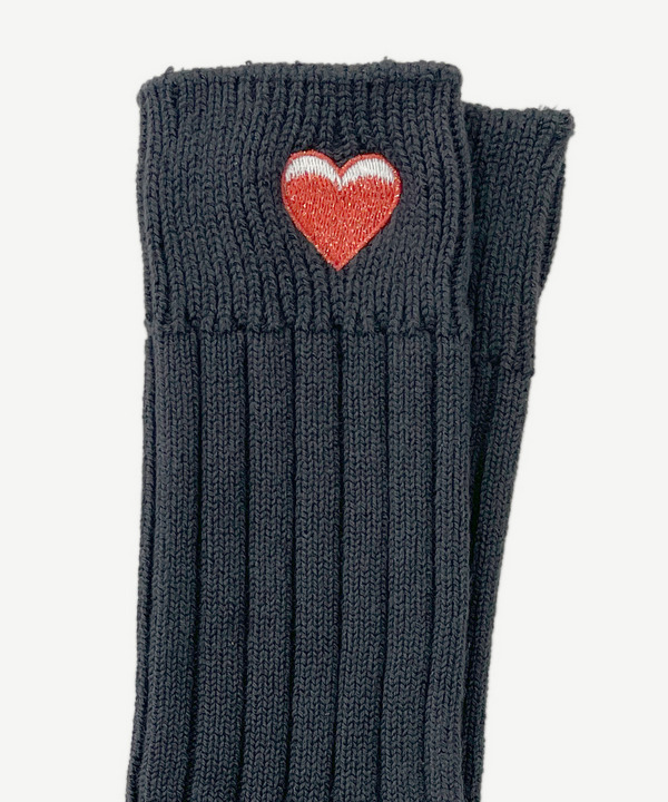 ICONIC HEART RIB SOCKS 詳細画像 GRAY 6