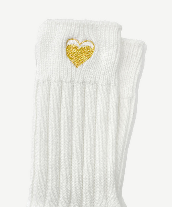 ICONIC HEART RIB SOCKS 詳細画像 GRAY 7