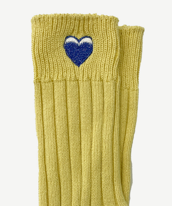 ICONIC HEART RIB SOCKS 詳細画像 GRAY 8