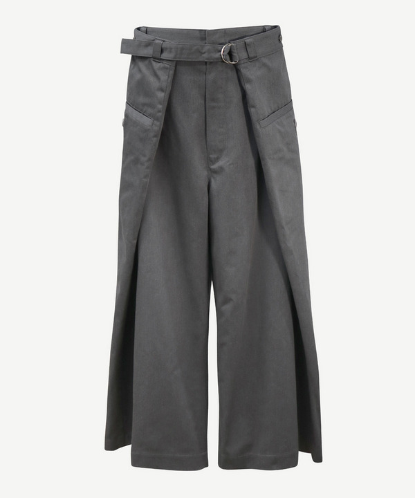 WRAP CHINO PANTS 詳細画像 BLACK 6