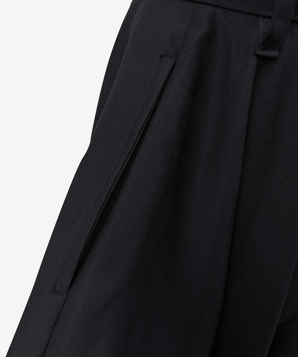 WIDE FLARED HALF PANTS 詳細画像 BLACK 5