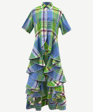 RUFFLED SHIRT DRESS 詳細画像