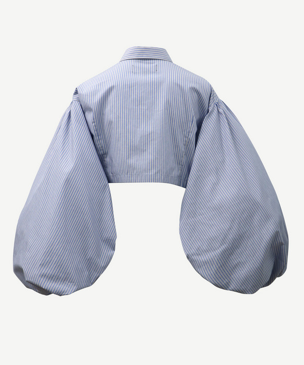 VOLUME POWER SLEEVE CROPPED SHIRT 詳細画像 YELLOW 4