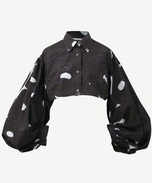 ANREALAGE×HERALBONY POWER SLEEVE CROPPED SHIRT