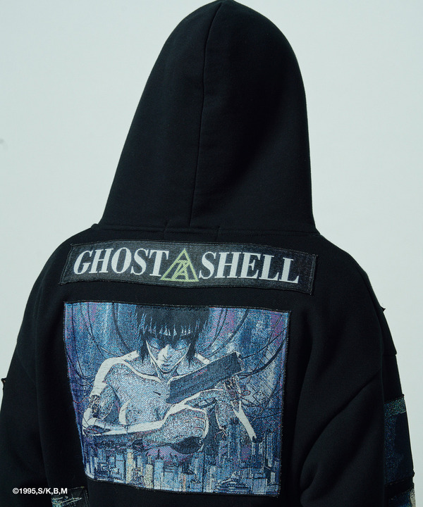 GITS SCENE PATCHWORK HOODIE 詳細画像 BLACK 10