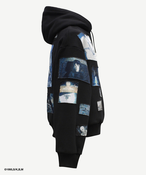 GITS SCENE PATCHWORK HOODIE 詳細画像 BLACK 4