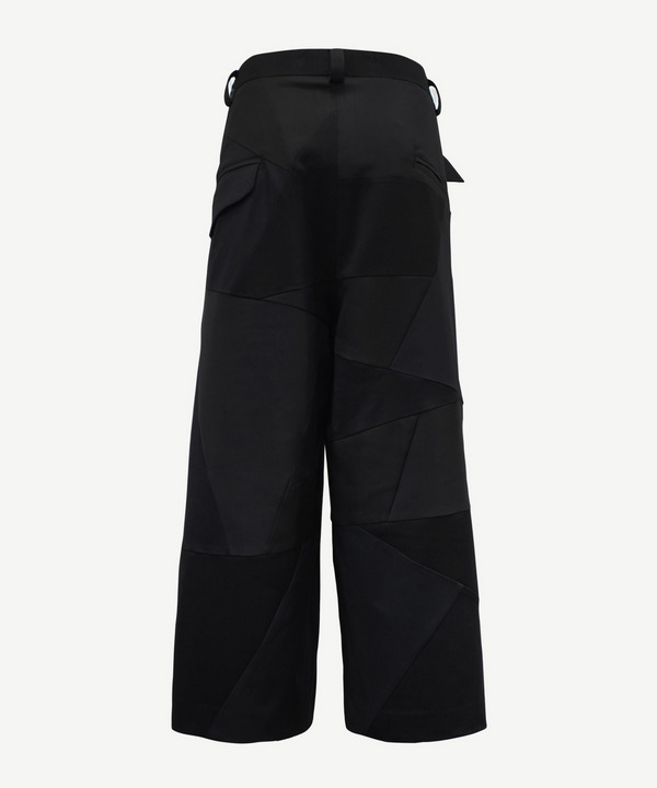 WRAP PATCHWORK POLYESTER SLACKS 詳細画像 GRAY 7