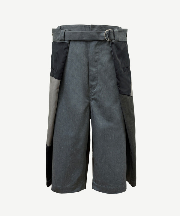 WRAP PATCHWORK CHINO SHORTS 詳細画像 BLACK 9