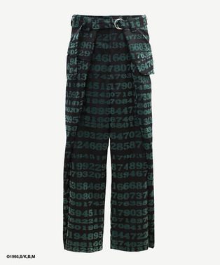 GITS DIGITAL CODE WRAP PANTS