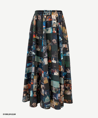 GITS SCENE MONTAGE FLARE SKIRT