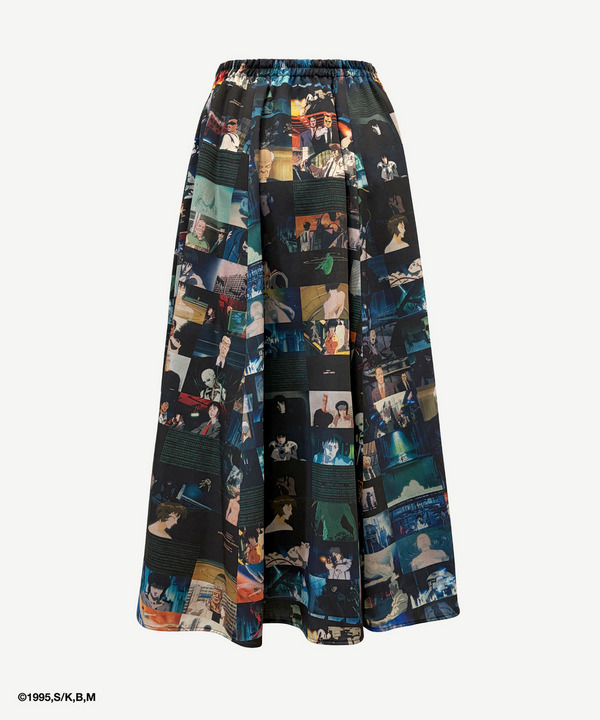 GITS SCENE MONTAGE FLARE SKIRT 詳細画像 BLACK 3