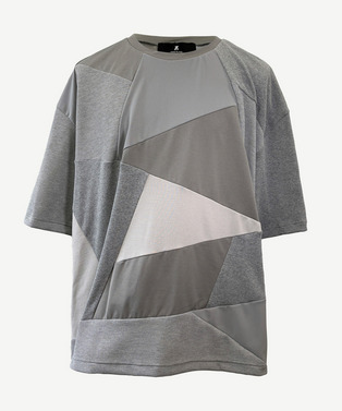 PANEL PATCHWORK OVER SIZE TEE 詳細画像