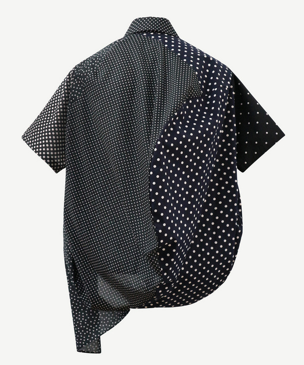 BALL MULTI PATTERN HALF SLEEVE DOT SHIRT 詳細画像 MONOCHROME 3