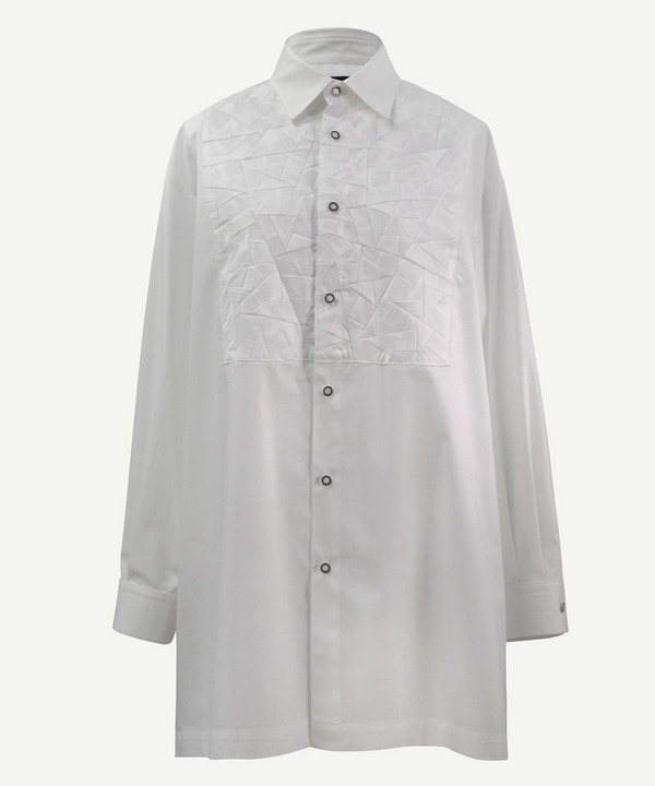 PATCHWORK PART LONG SHIRTS 詳細画像 BLACK 4