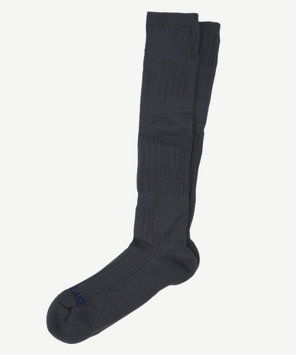 PATCHWORK JACQUARD LONG SOCKS 詳細画像 YELLOW 5