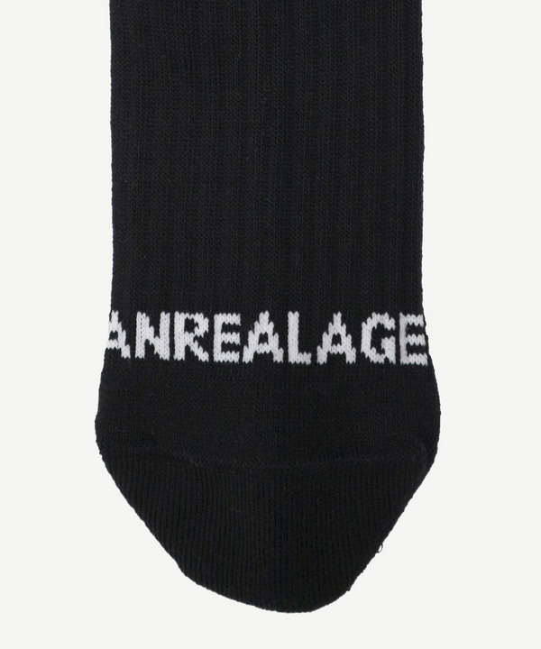 PATCHWORK JACQUARD LONG SOCKS 詳細画像 BLACK 2